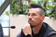 Marek Hamšík počas tlačovej konferencie.