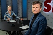 Alojz Hlina v Aréne s Janou Krescanko Dibákovou