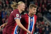 Erling Haaland oslavuje gól
