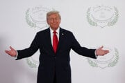 Americký prezident Trump na mierovom summite o Pásme Gazy. 