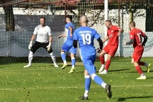 Snímka zo sobotňajšieho stretnutia Neded - Matúškovo (2:1). 