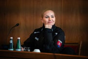 Policajná prezidentka Jana Maškaová na vypočutí pre parlamentným výborom. 