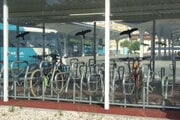 Cyklodepo na autobusovej stanici.