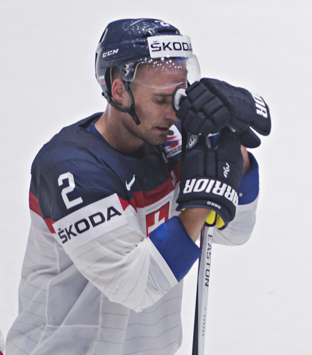 Andrej Sekera bol na šampionáte kapitánom slovenského mužstva.