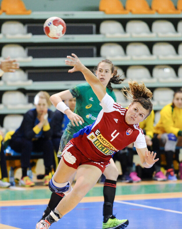 Selma Blažeková v zakončení.