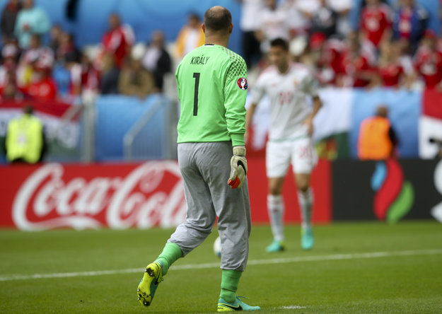 Gábor Király nastúpil na zápas majstrovstiev Európy ako štyridsaťročný.