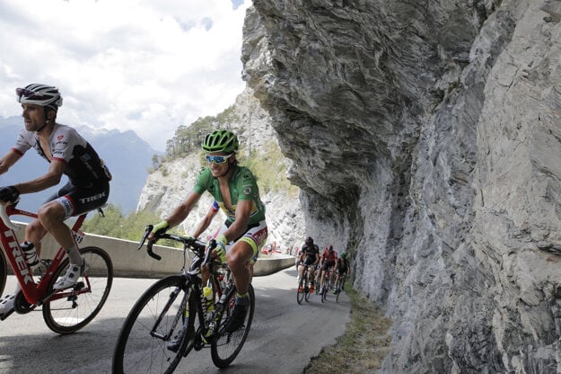 Peter Sagan (vpravo) bude bojovať o piaty zelený dres za sebou.