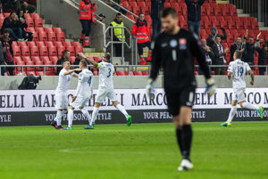Slováci strelili Škótsku v Trnave tri góly.