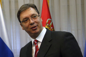 Srbský premiér.