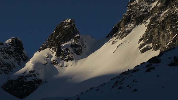 Cestou dole si vyšliapee do polovice ešte Malú závrať. Ísť vyššie už bolo riziko.