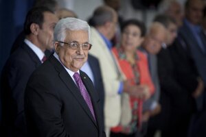 Palestínsky prezident Mahmúd Abbás.