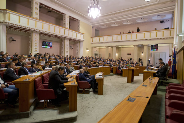 Chorvátsky parlament - archívna fotografia.