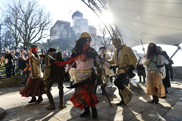 Fašiangy na Trenčianskom hrade.