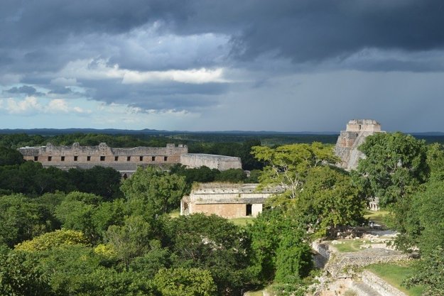 Mayské mesto Uxmal.