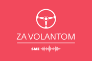 Podcast Za volantom, logo.