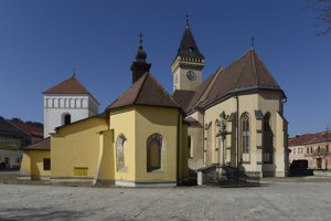 Námestie v Sabinove.