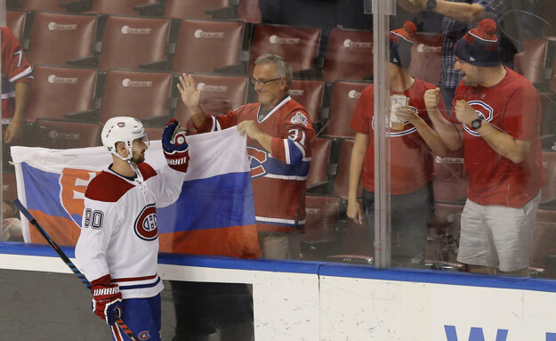 Tomáš Tatar v drese Montreal Canadiens.
