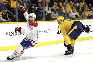 Tomáš Tatar (vľavo) v drese Montreal Canadiens.
