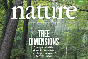 Výrez titulnej strany časopisu Nature s fotografiou z rezervácie Kundračka vo Veľkej Fatre.