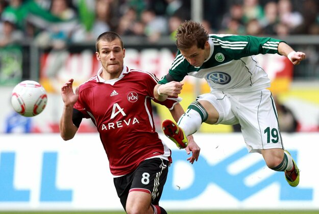 Peter Pekarík v drese Wolfsburgu.