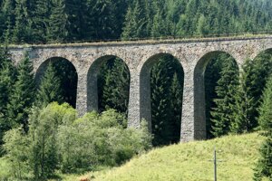 Chmarošský viadukt - kamenný most v Telgárte.