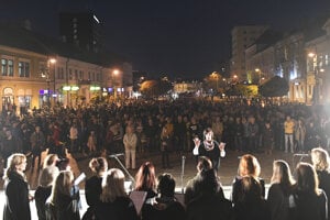 Protest v Košiciach.