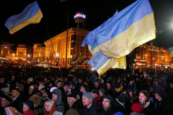 Ukrajinci si pripomenuli šieste výročie masových protestov.