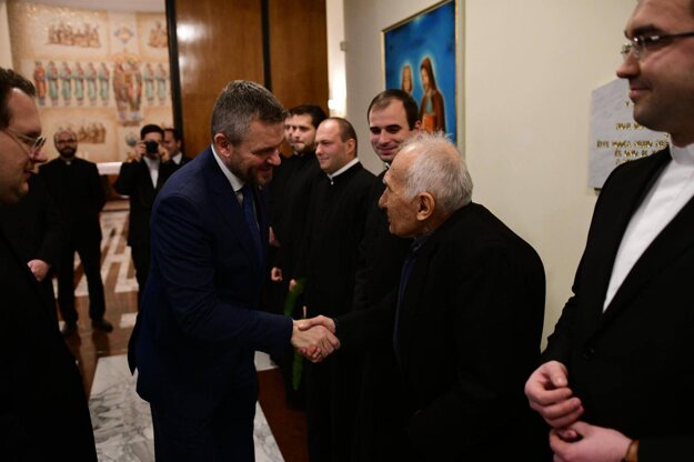 Premiér v Pápežskom slovenskom kolégiu.