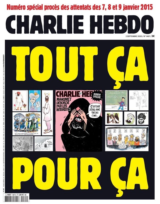 Obálka nového vydania Charlie Hebdo.