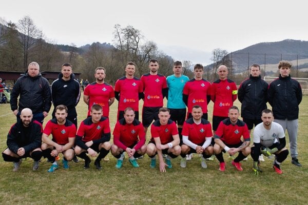 Mužstvo ŠK Dynamo Kotrčiná Lúčka v sezóne 2024/2025.
