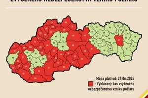 Požiare hrozia v piatich zo siedmich okresov Trnavského kraja. 
