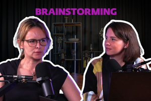 Neurovedkyňa Dominika Fričová a vedecká novinárka Denisa Prokopčáková v podcaste Brainstorming.