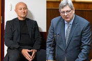 Odsúdený právnik Zoroslav Kollár a minister spravodlivosti Boris Susko zo Smeru.