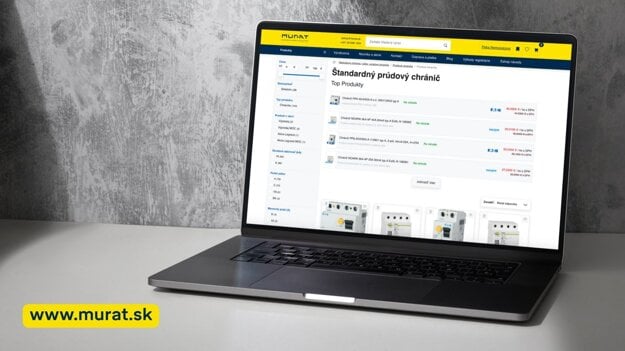 E-shop s elektroinstalačným materiálom.