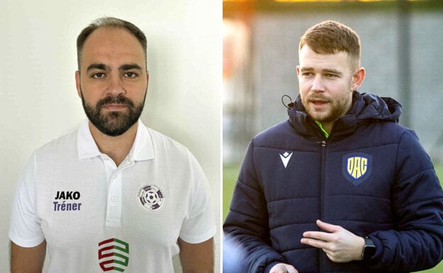 Toto sú tréneri nových B-tímpv v súťaži - vľavo Adrián Danada (Komárno B), vpravo Zsolt Bazsó (DAC B).  (zdroj: ad, dac)