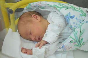 Alexandra Homolová (3200g, 49cm) sa narodila 22. júla Miriame a Petrovi z Bošáce.