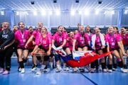 Slovenské hádzanárky po triumfe na ME do 17 rokov 2025.