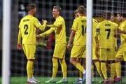 Hráči Bodö/Glimt oslavujú gól. 
