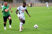 Záber zo stretnutia Svodín - KFC Komárno 1:4. 