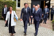 Generálny tajomník NATO Mark Rutte počas návštevy Luxemburska.