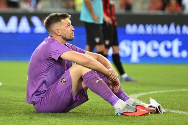 Brankár Spartaka Trnava Žiga Frelih