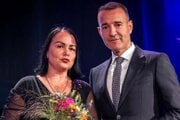 Renáta Pavčová s ministrom školstva Tomášom Druckerom.