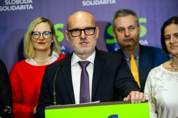 Predseda strany SaS Branislav Gröhling.