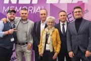 Manželka nebohého Karola Divína, Miroslava Divínová na Memoriáli Ondreja Nepelu v Bratislave.