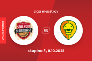Szolnoki Olaj KK - Patrioti Levice: ONLINE prenos zo zápasu skupiny F Ligy majstrov.