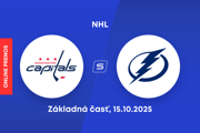 Washington Capitals - Tampa Bay Lightning: ONLINE prenos zo zápasu NHL.