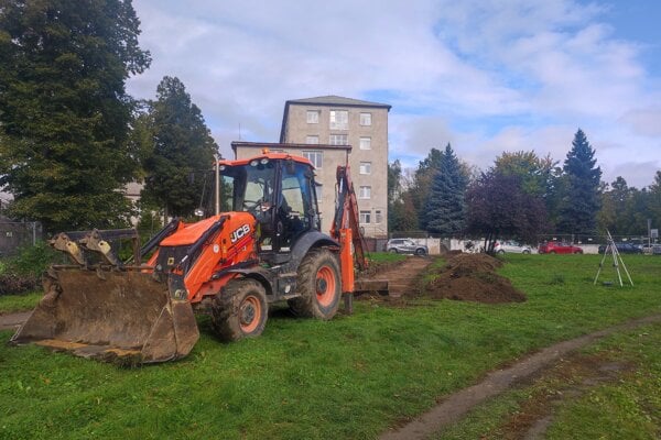 Park na Vysokoškolskej ulici v Košiciach.