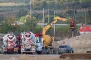 Výstavba elektrickej stanice 400/110 kV vo Vajnoroch. 