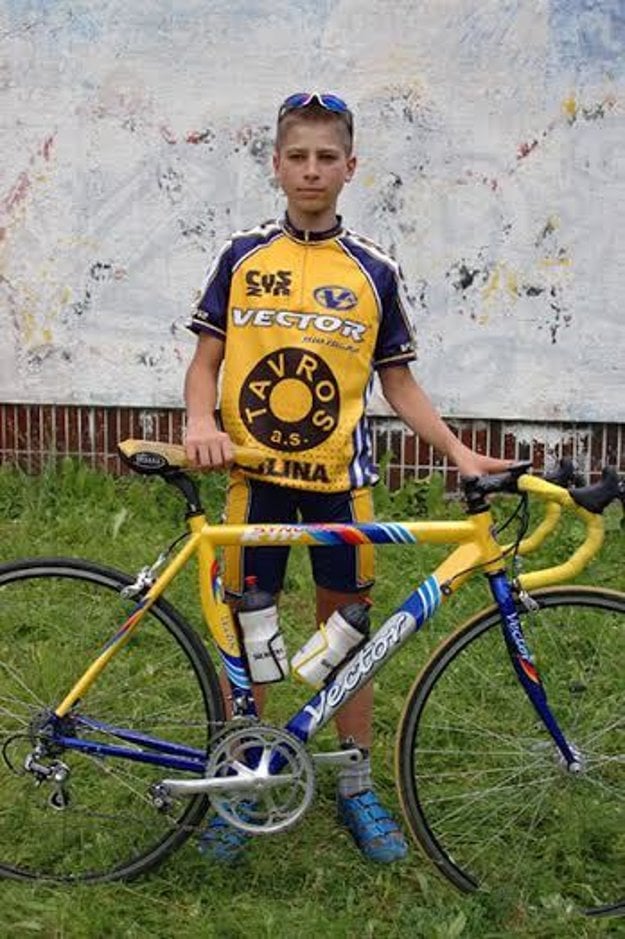Peter Sagan ako 14-ročný mladý talent.