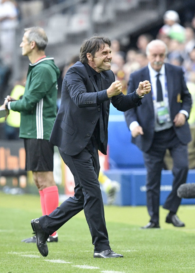 Antonio Conte mal z postupu takisto obrovskú radosť.